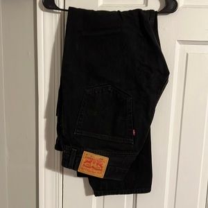 Levi’s 505 regular fit black jeans 35x32